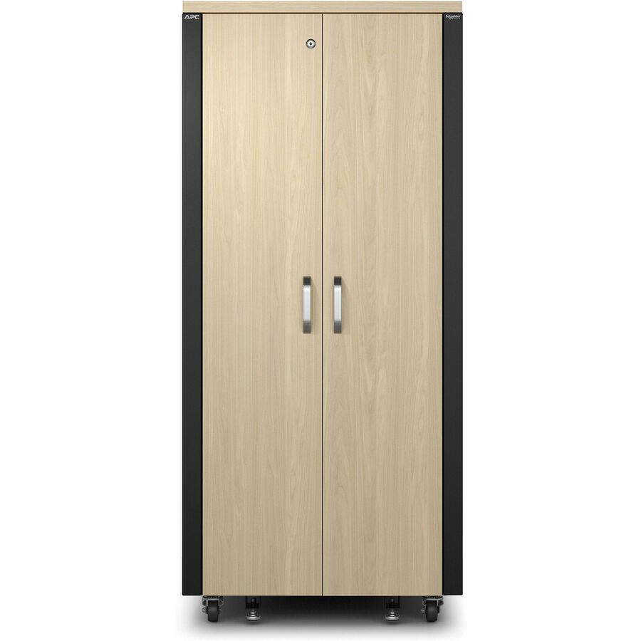 APC NetShelter Soundproof, 32U, Server Rack Enclosure, 120V, Maple