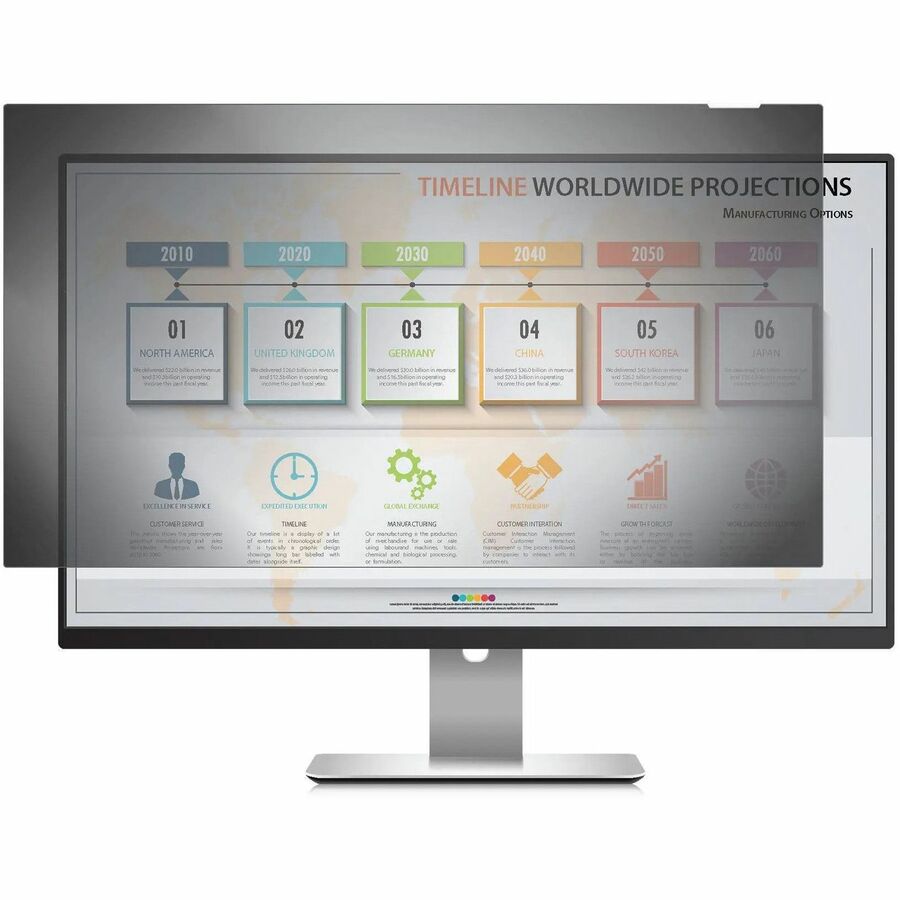 Rocstor PrivacyView Privacy Filter 30" Widescreen 16:10 Black