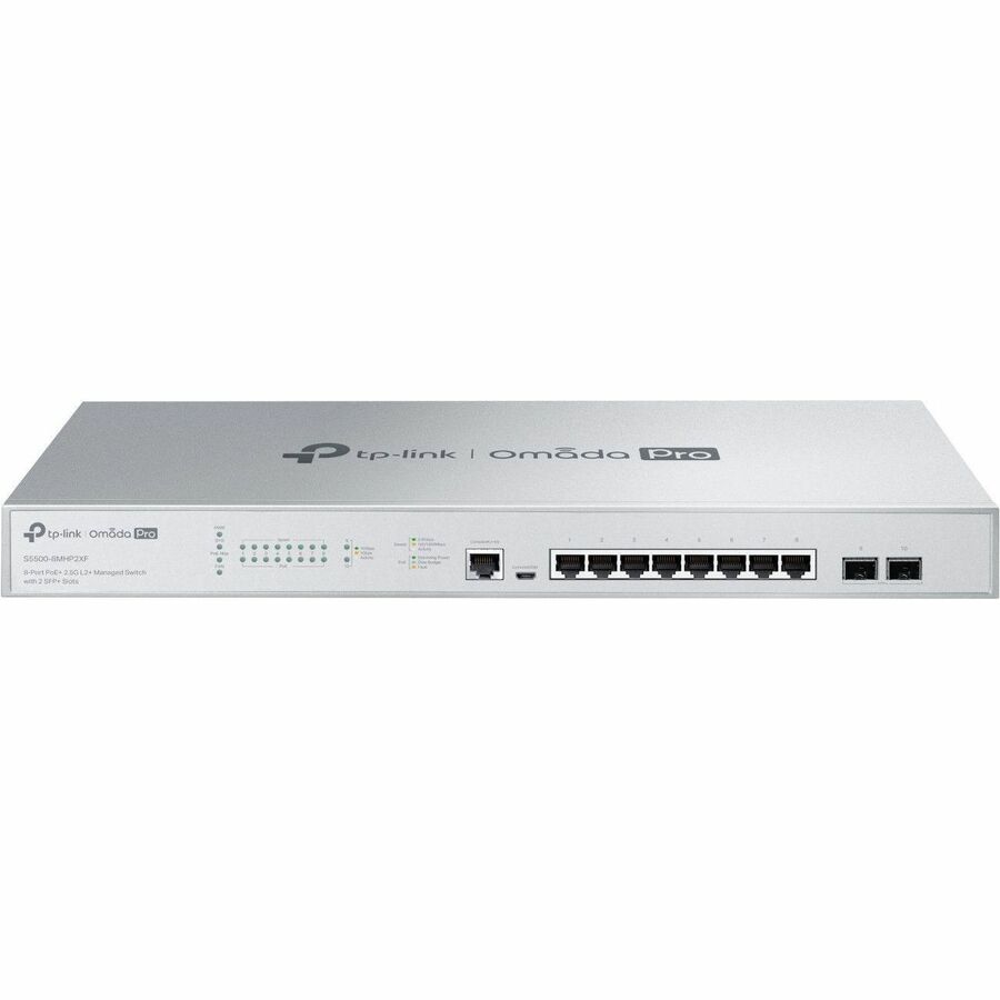 Omada Pro 8-Port PoE+ 2.5G L2+ Managed Switch with 2 SFP+ Slots