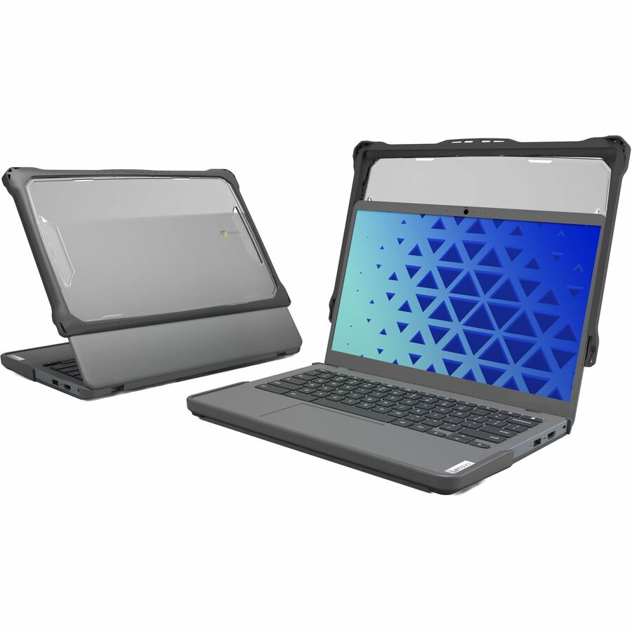 MAXCases Extreme Shell-F2 Slide Chromebook Case for Lenovo 14e G3 14" (Gray/Clear)