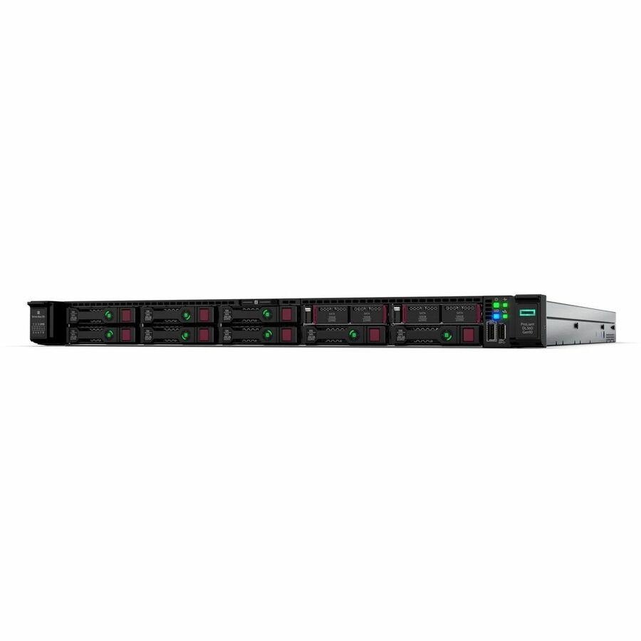 HPE Sourcing ProLiant DL360 G10 1U Rack Server - 1 x Intel Xeon Silver 4210 2.20 GHz - 16 GB RAM - 12Gb/s SAS Controller