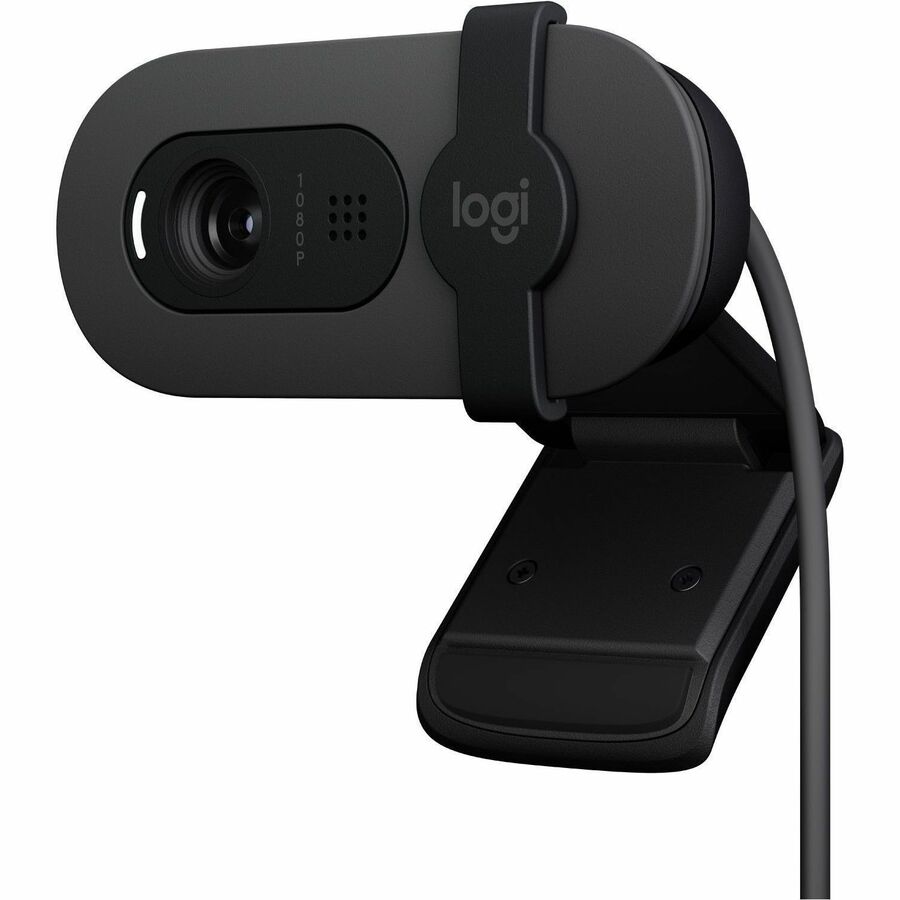 Logitech Brio 100 Full HD Webcam for Meetings and Streaming, Auto-Light Balance, Built-In Mic, Privacy Shutter, USB-A