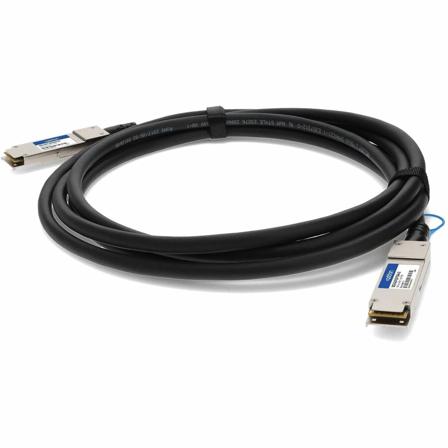 AddOn Extreme Networks® 100G-DACP-QSFPZ5M Compatible TAA Compliant 100GBase-CU QSFP28 to QSFP28 Direct Attach Cable (Passive Twinax, 0.5m)