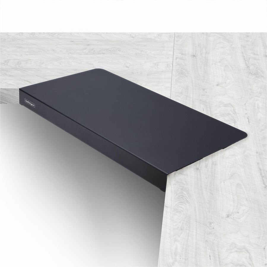 StarTech Steel Desk Corner Sleeve, For L-Shaped/Corner Desk, Up to 1.5in (38.1mm) Thick, Increase Space for Keyboard/Mouse, Desk Tray
