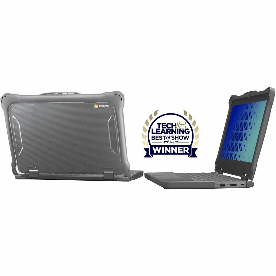 MAXCases Extreme Shell-F2 Slide Case for HP X360 G4/G3 and x360 Fortis G3 11.6" (Grey/Clear)