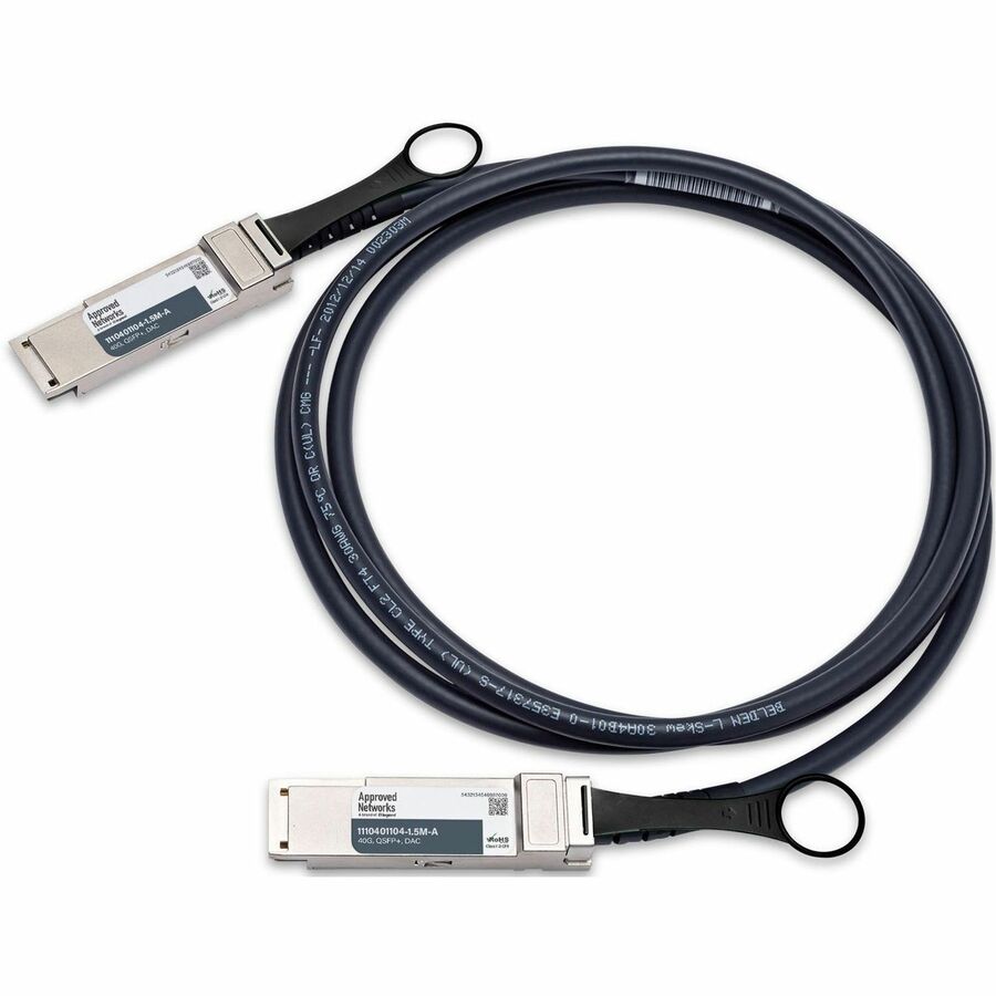 Approved Networks 40GBASE QSFP+ Passive DAC Cable (QSFP+ to QSFP+)