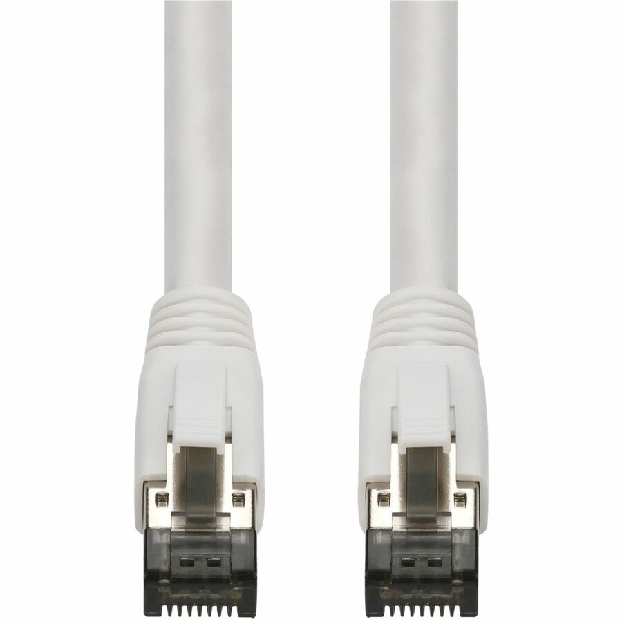 AddOn 10ft White CAT8 Shielded (S/FTP) PVC Ethernet Cable Snagless Easy Boot RJ-45 M/M CAT 8
