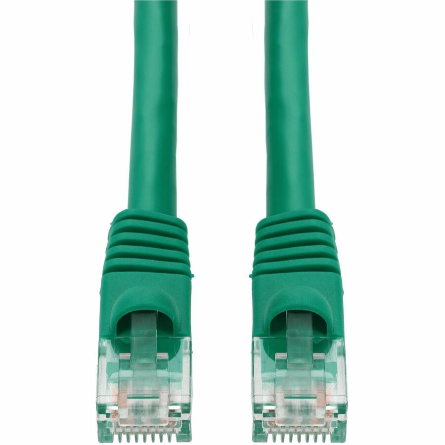 AddOn 125ft Green CAT6A PVC Ethernet Cable Snagless Bubble Boot RJ-45 M/M CAT 6A