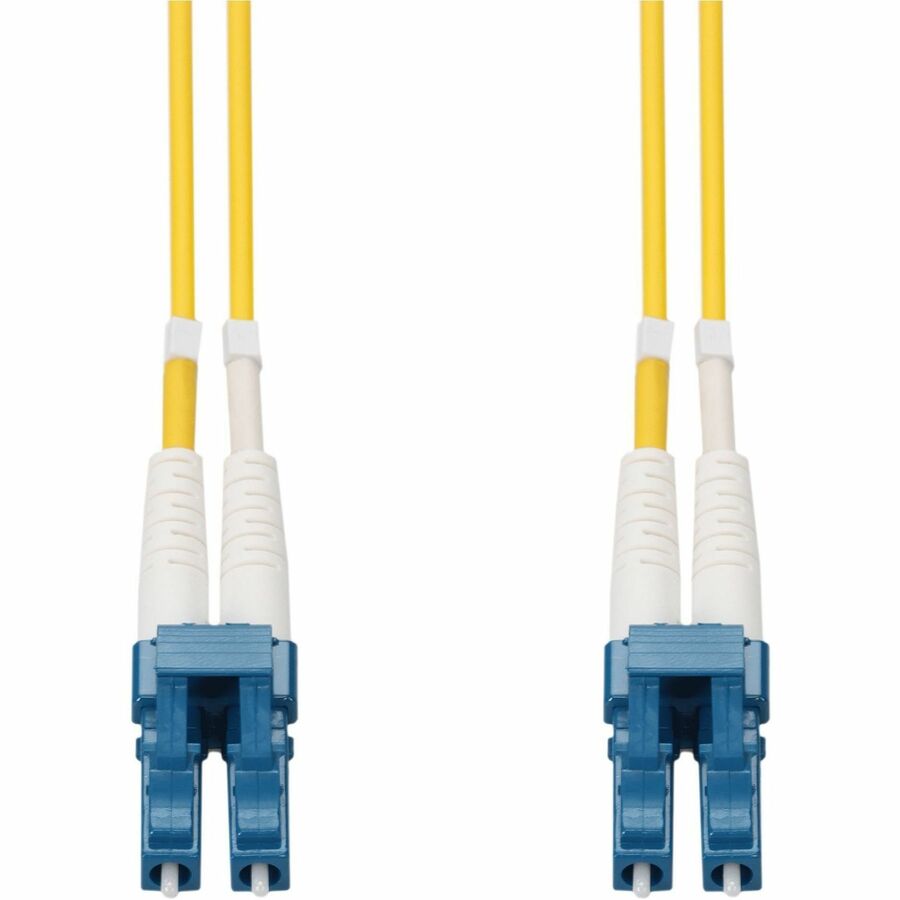 AddOn 15m LC to LC Yellow OM4 Duplex OFNP (Plenum-Rated) MMF (Multi Mode) Fiber Patch Cable, 50/125