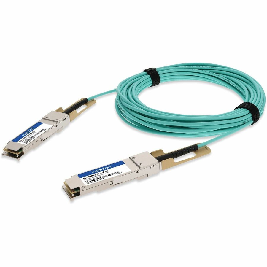 AddOn Juniper Networks JNP-100G-AOC-4M Compatible TAA Compliant 100GBase-AOC QSFP28 Active Optical Cable (850nm, MMF, 4m)