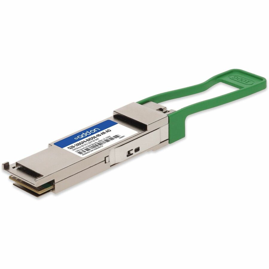 AddOn Arista Networks® Compatible TAA 100GBase-BX ER1 PAM4 QSFP28 Transceiver Single Lambda (SMF, 1309.14nmTx/1304.58nmRx, 40km, LC, DOM)