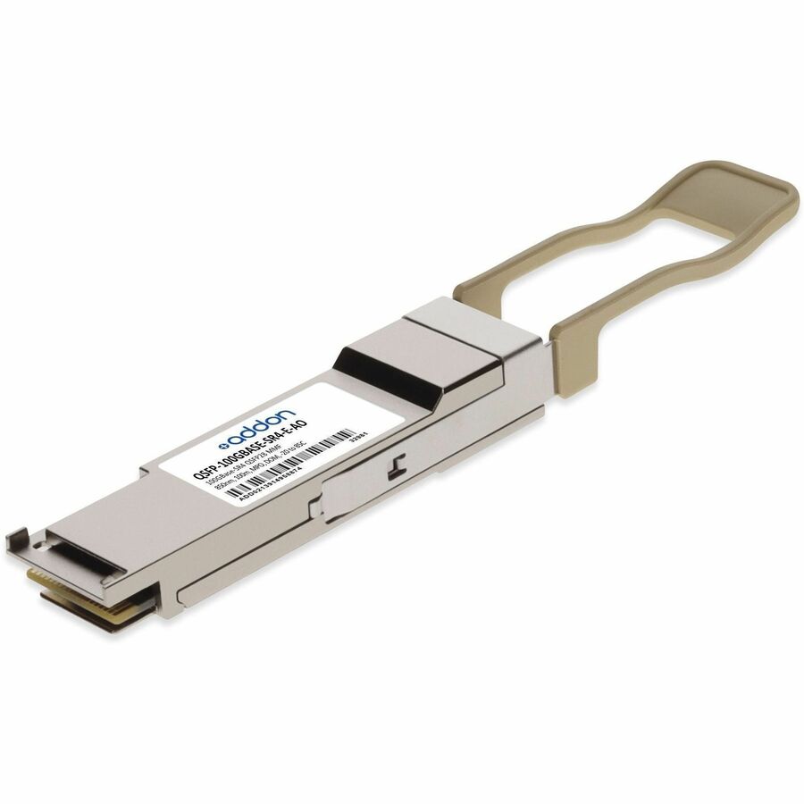 AddOn MSA Compliant 100GBase-SR4 QSFP28 Transceiver (MMF, 850nm, 100m, MPO, DOM, -20 to 85C)