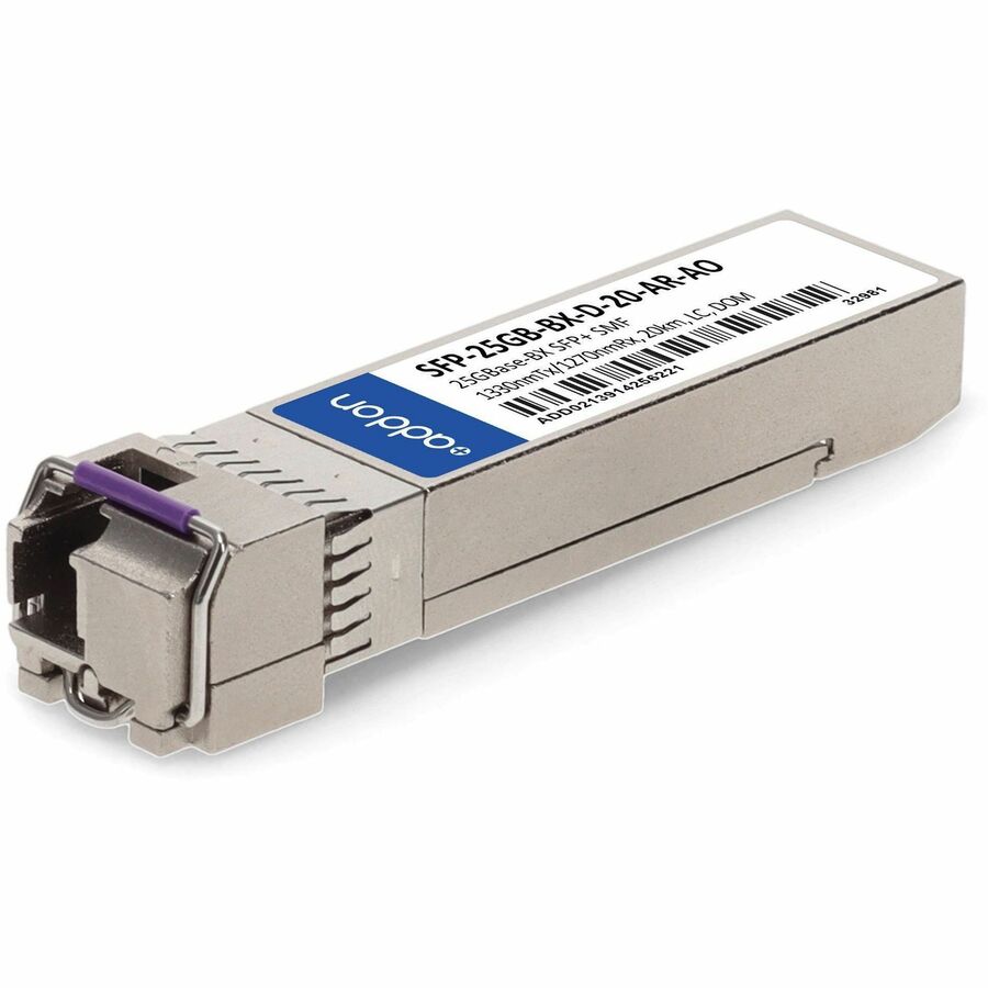 AddOn Arista Networks Compatible TAA 25GBase-BX SFP28 Transceiver (SMF, 1330nmTx/1270nmRx, 20km, LC, DOM)