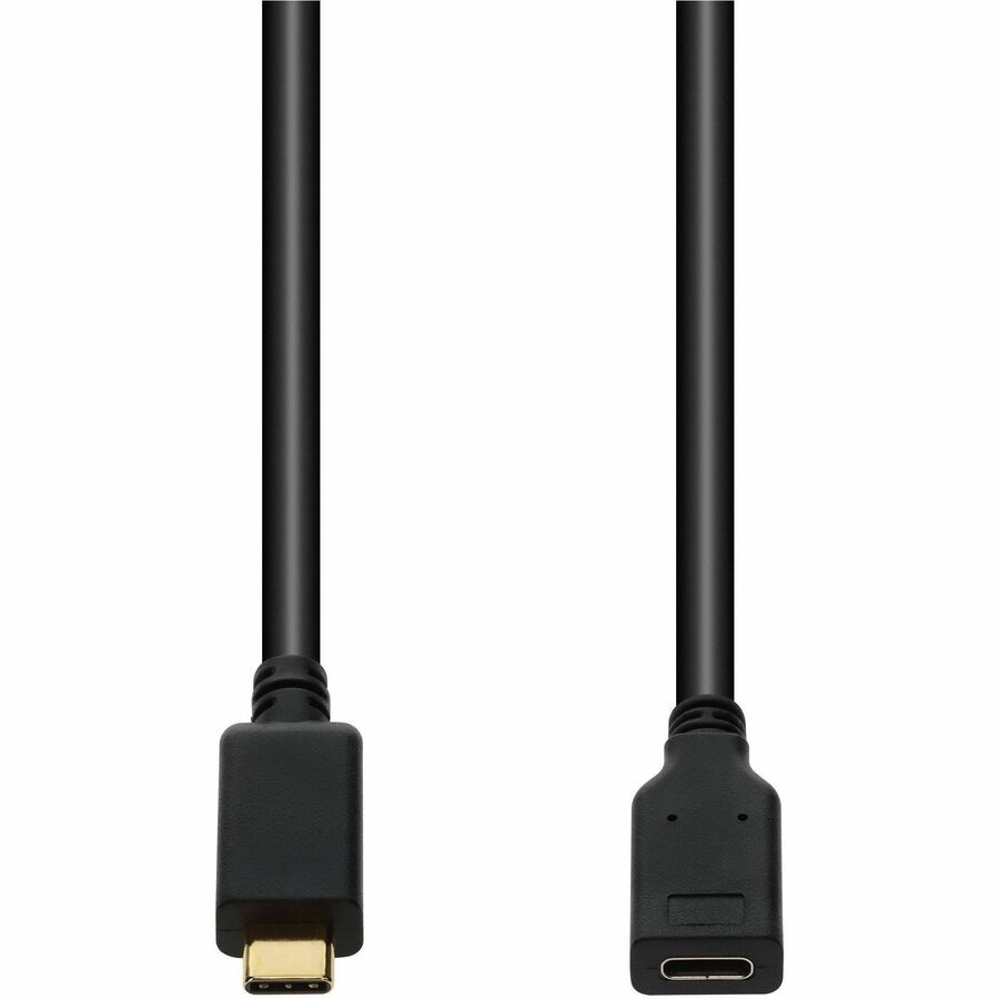 AddOn 10ft USB C 3.1 (Male) to USB C 3.1 (Female) Black Cable, 10Gbps, 4K 60Hz, up to 100W, 5A, 20V