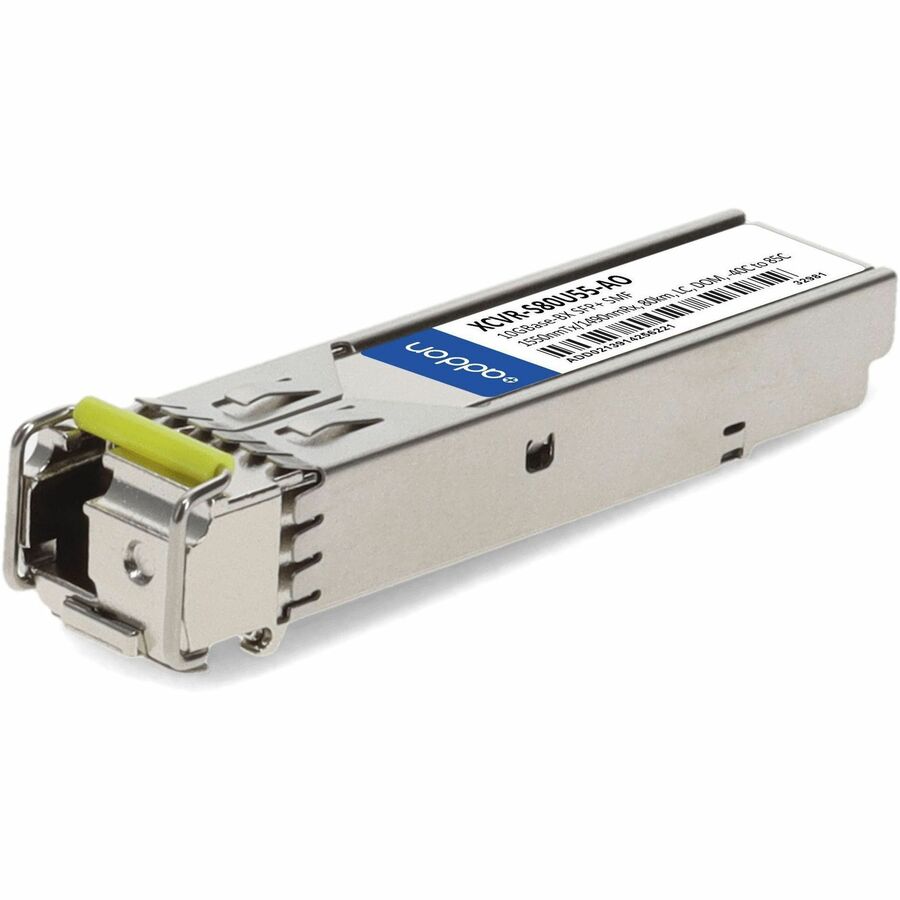 AddOn Ciena XCVR-S80U55 Compatible TAA 10GBase-BX SFP+ Transceiver (SMF, 1550nmTx/1490nmRx, 80km, LC, DOM. -40C to 85C)