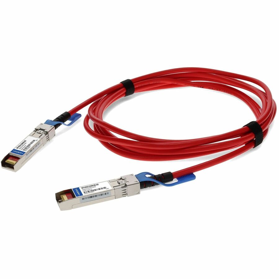 AddOn Cisco® SFP-H25G-CU3M Compatible TAA Compliant 25GBase-CU SFP28 to SFP28 Red Direct Attach Cable (Passive Twinax, 5m)