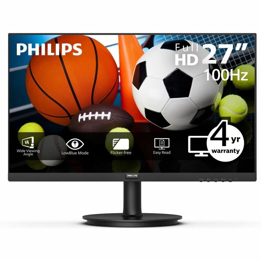 Philips V-line 271V8LBS 27" Class Full HD LED Monitor - 16:9 - Textured Black