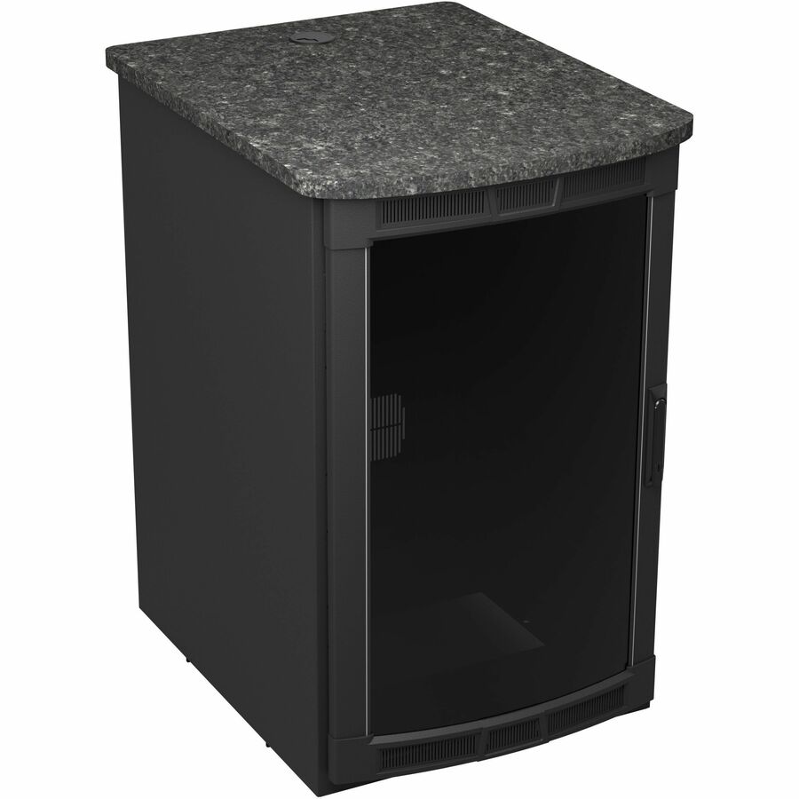 Middle Atlantic BGR 25RU Rolling Presentation Rack with Midnight Stone Top - 31.35in Depth