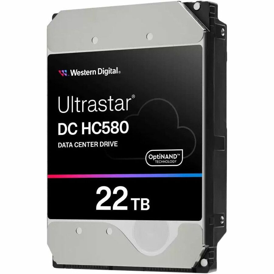 WD Ultrastar DC HC580 WUH722422ALE6L1 22 TB Hard Drive - 3.5" Internal - SATA (SATA/600) - Conventional Magnetic Recording (CMR) Method