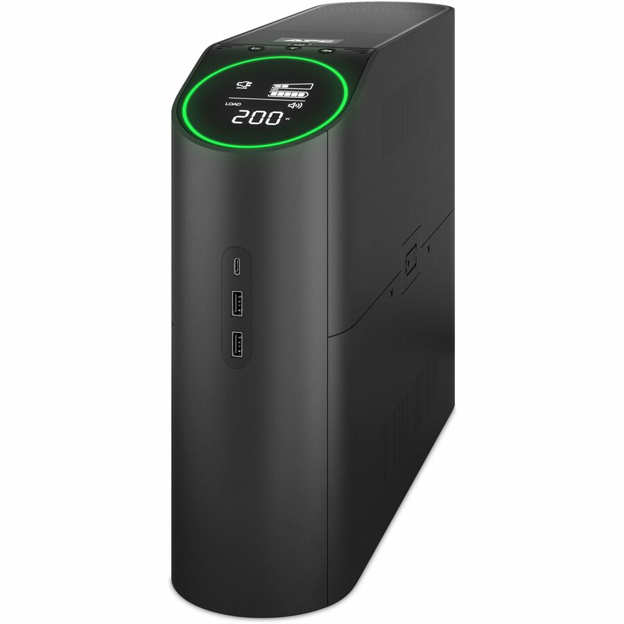 APC Back-UPS Pro for Gaming, 1500VA/900W, Tower, 120V, 10x NEMA 5-15R outlets, RGB Lights, Pure Sine Wave, Midnight (Black)