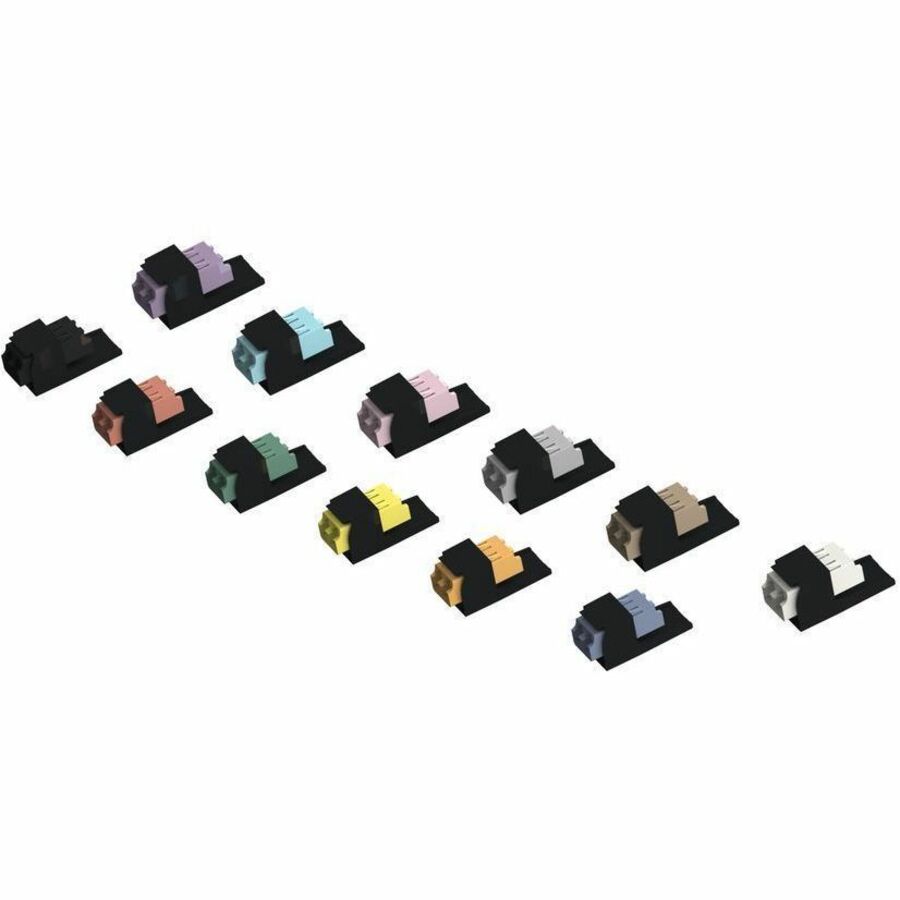 Panduit Mini-Com Keyed B-Red/Non-Keyed LC Duplex, Black Module