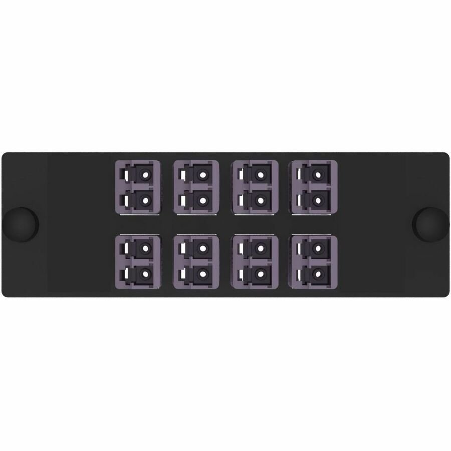 Panduit Opticom Keyed G-Violet/Non-Keyed FAP, OM4, 8 LC Duplex