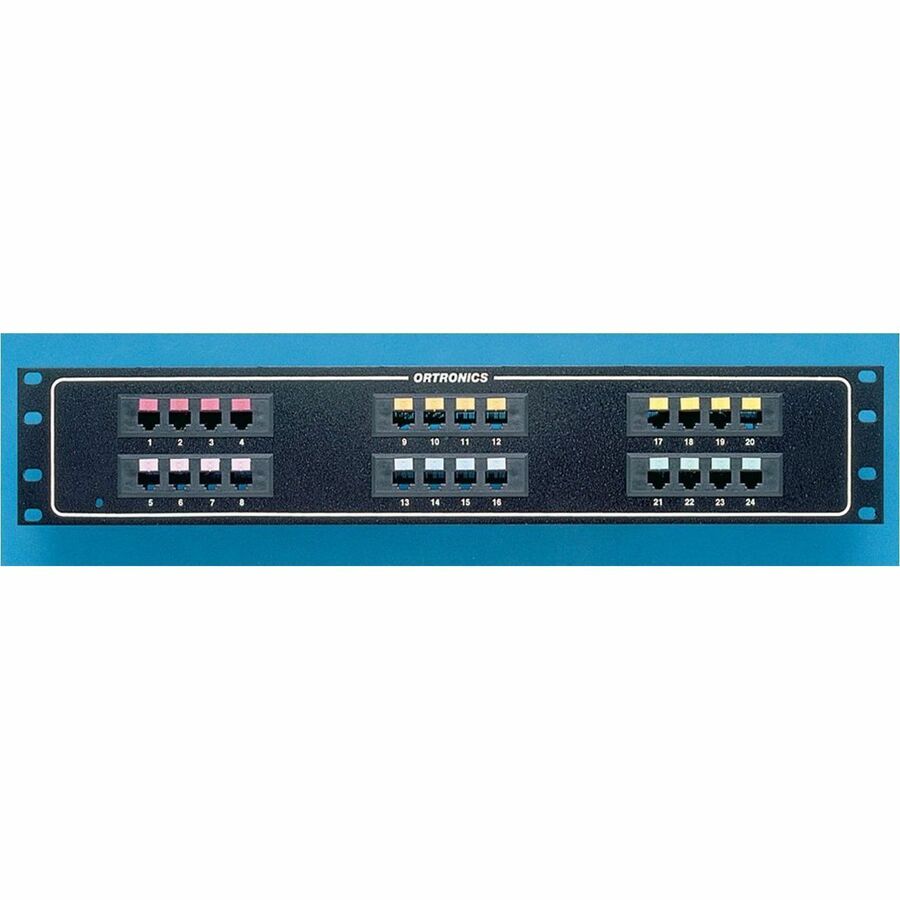 Ortronics Mod 8/Telco Panel - 24-port quad / 4 - 5 / F50