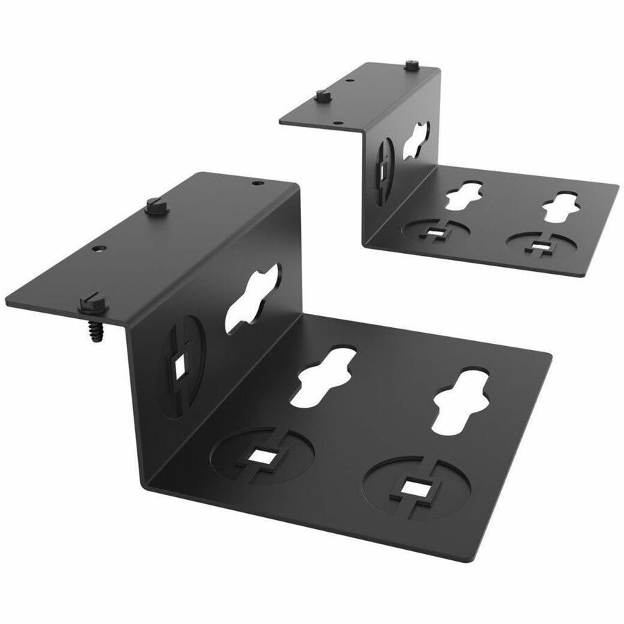 Ortronics Mighty Mo 20 PDU Mounting Brackets, Rack Mount, 1 Deep, 2 Wide, Black