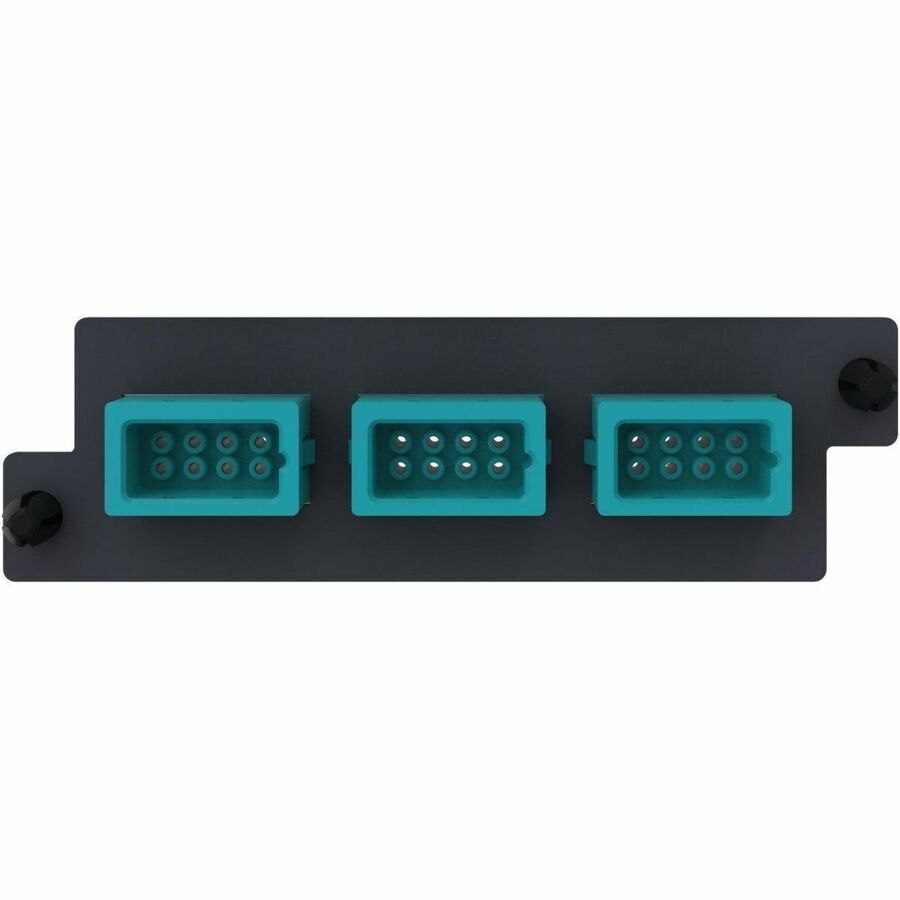 Ortronics Infinium acclAIM, Fiber Conversion Adapter Panels, 24 Fiber, Aqua