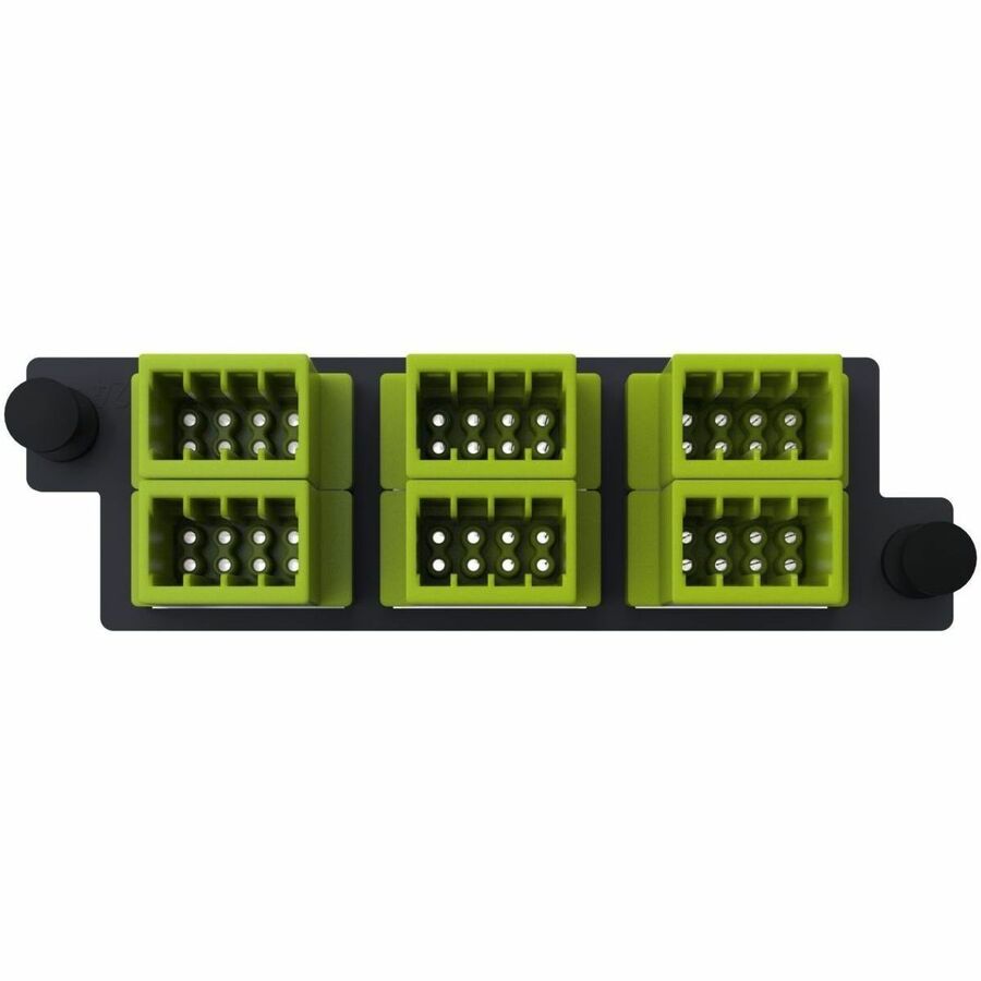 Ortronics Infinium acclAIM, Fiber Conversion Adapter Panels, 48 Fiber, Lime Green