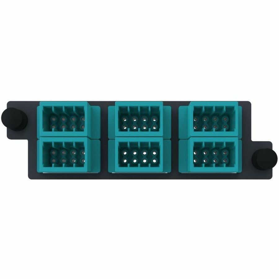Ortronics Infinium acclAIM, Fiber Conversion Adapter Panels, 48 Fiber, Aqua