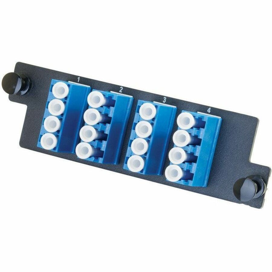 Ortronics High Density 4-LC Quad (16 fibers) OM5, Lime Green adapters