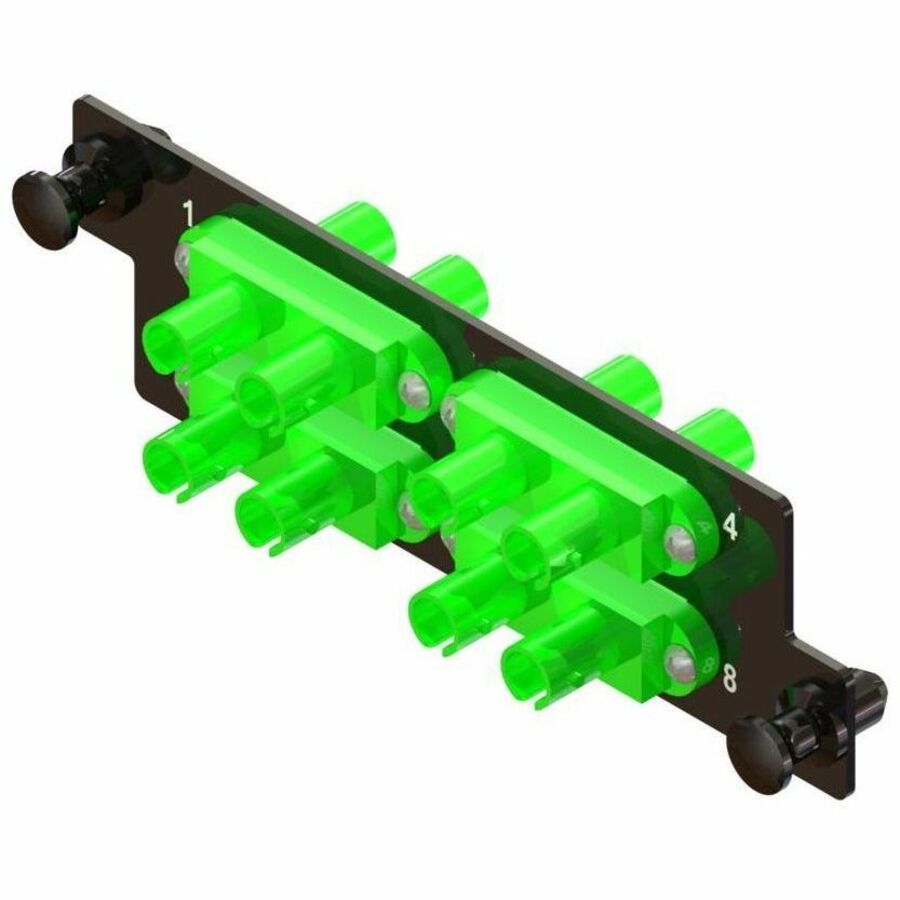 Ortronics Infinium HDFP Adapter Panel, 4 ST Duplex, Green