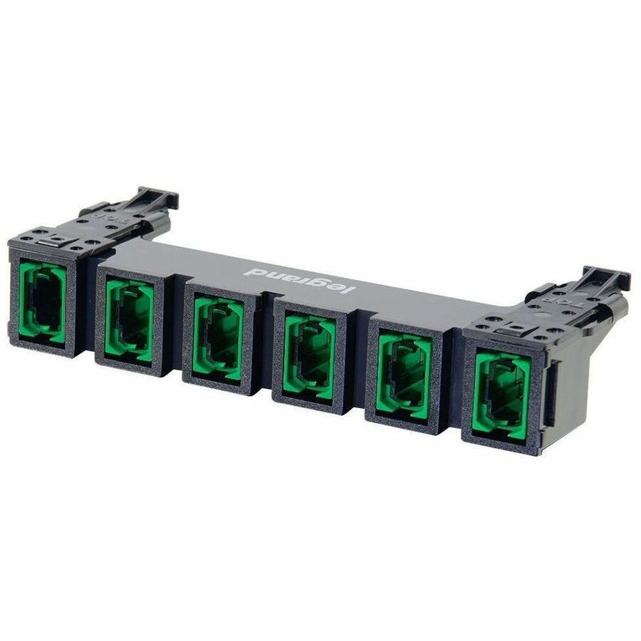 Ortronics HDJ Series 6 MPO Fiber Adapter Panel, OS2 - Green