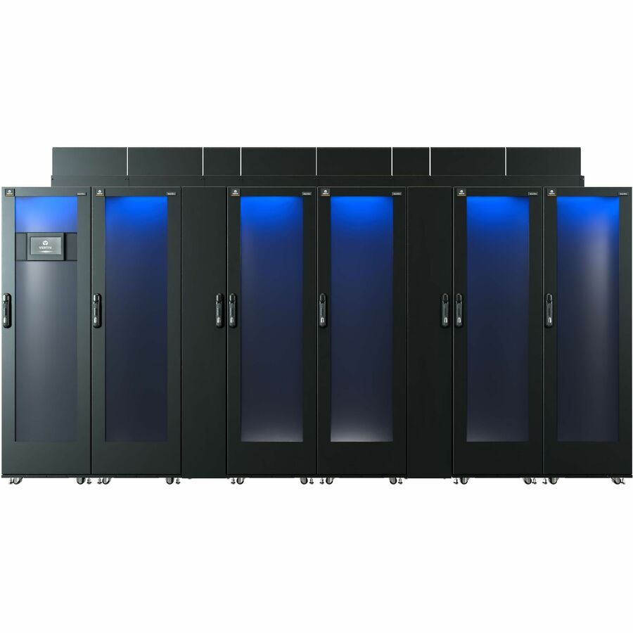 Vertiv™ SmartRow™ 2 | 5 Racks | 20 kW 208V | Single-Phase (2N) | 2 in-row cooling units (N+1) | cold air containment | hot air (SR2N05020FAA1)