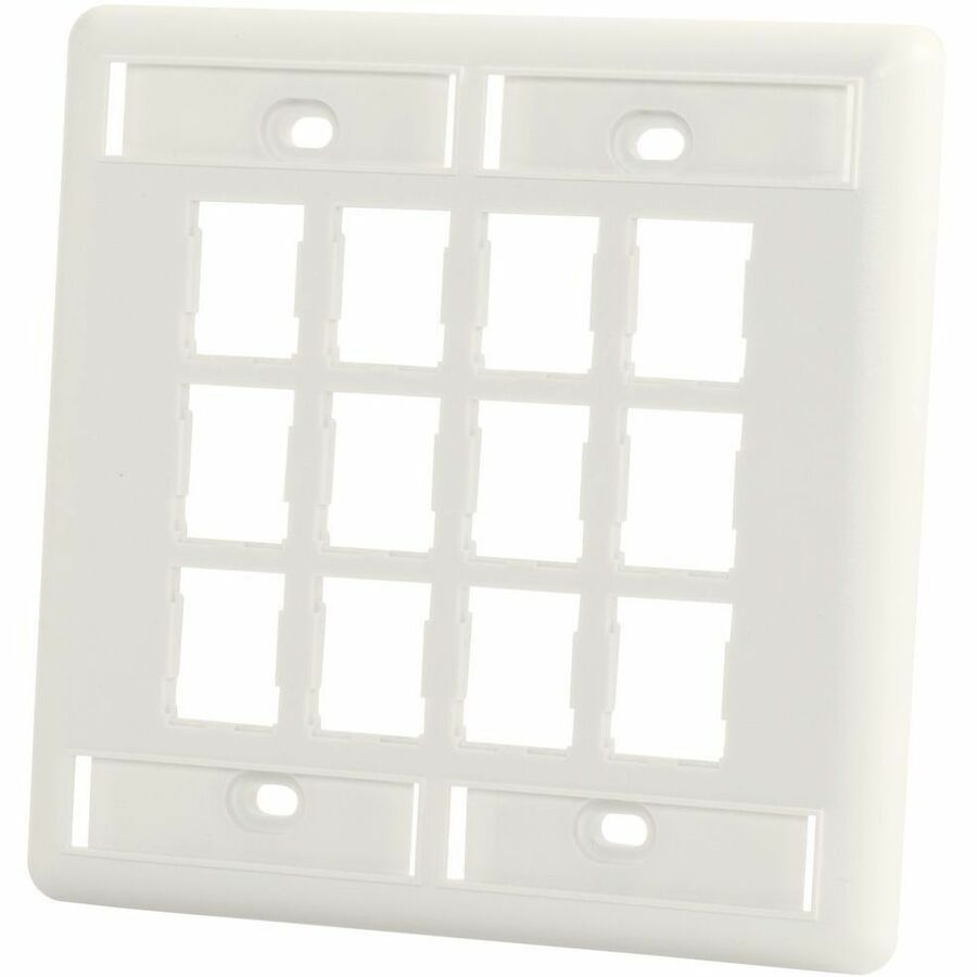 Ortronics 12-Port Faceplate, HDJ Jack, Dual-Gang