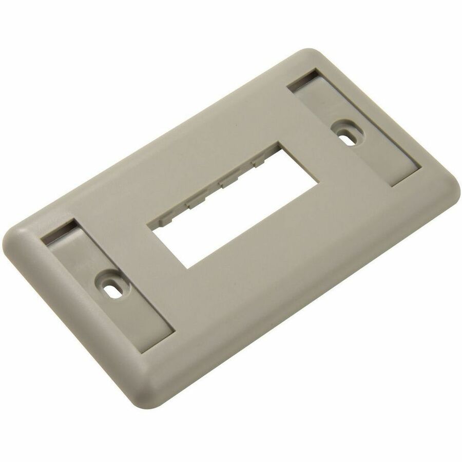 Ortronics TracJack Faceplate, Two-Port (Single Gang), Plastic