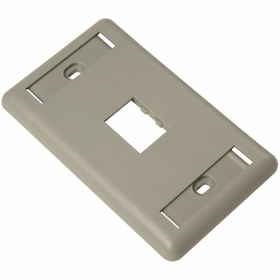 Ortronics TracJack Faceplate, One-Port (Single Gang), Plastic