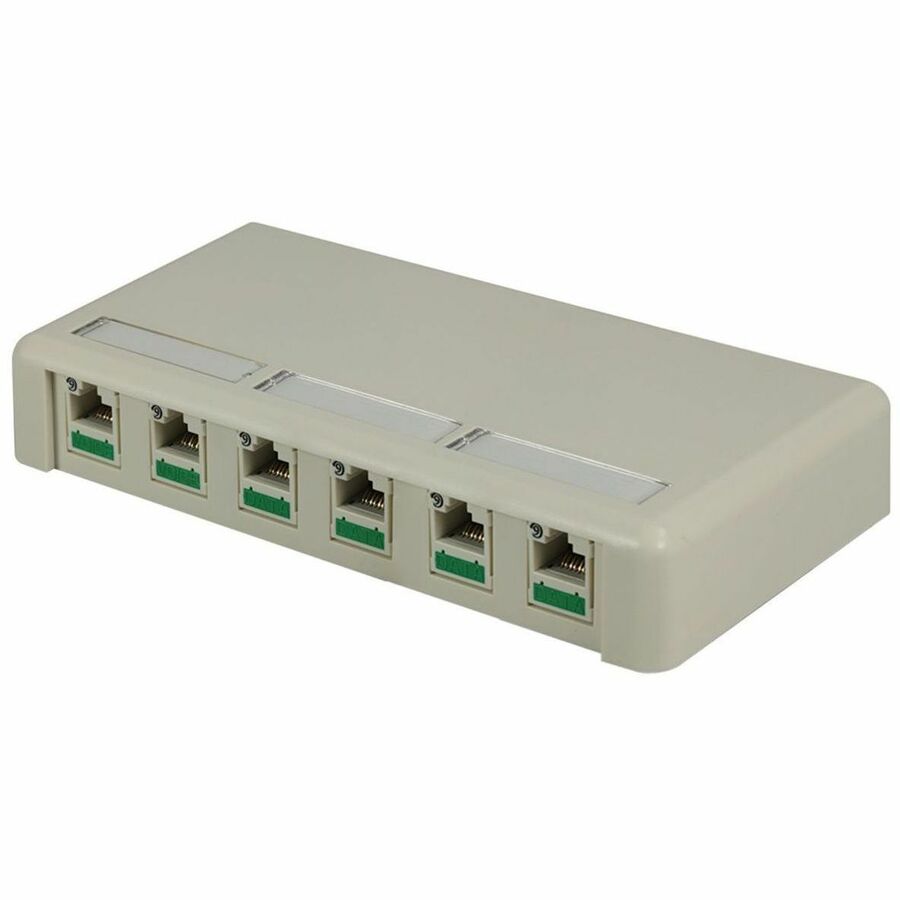 Ortronics Mounting Box for High Density Jack, Module - Fog White