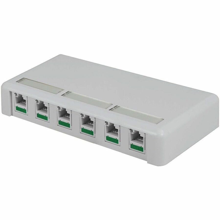 Ortronics Mounting Box for High Density Jack, Module - Cloud White