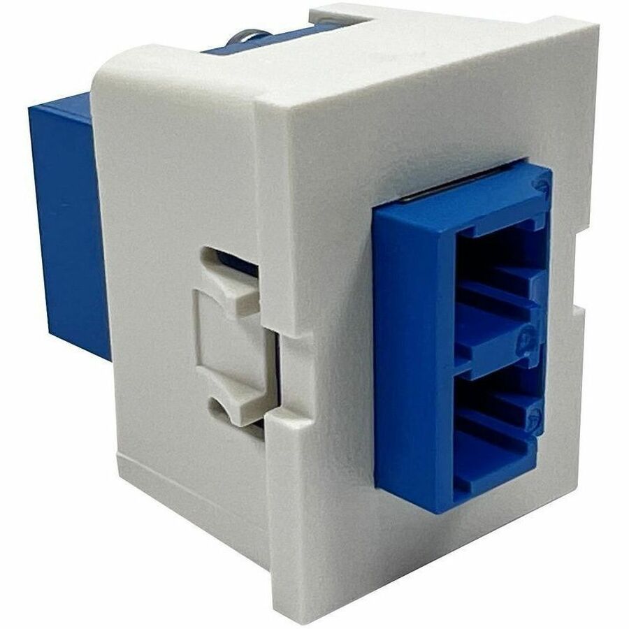 Ortronics Tracjack Module, 1-lc Duplex (2 Fibers) Singlemode Ceramic Blue Adapter, Flush