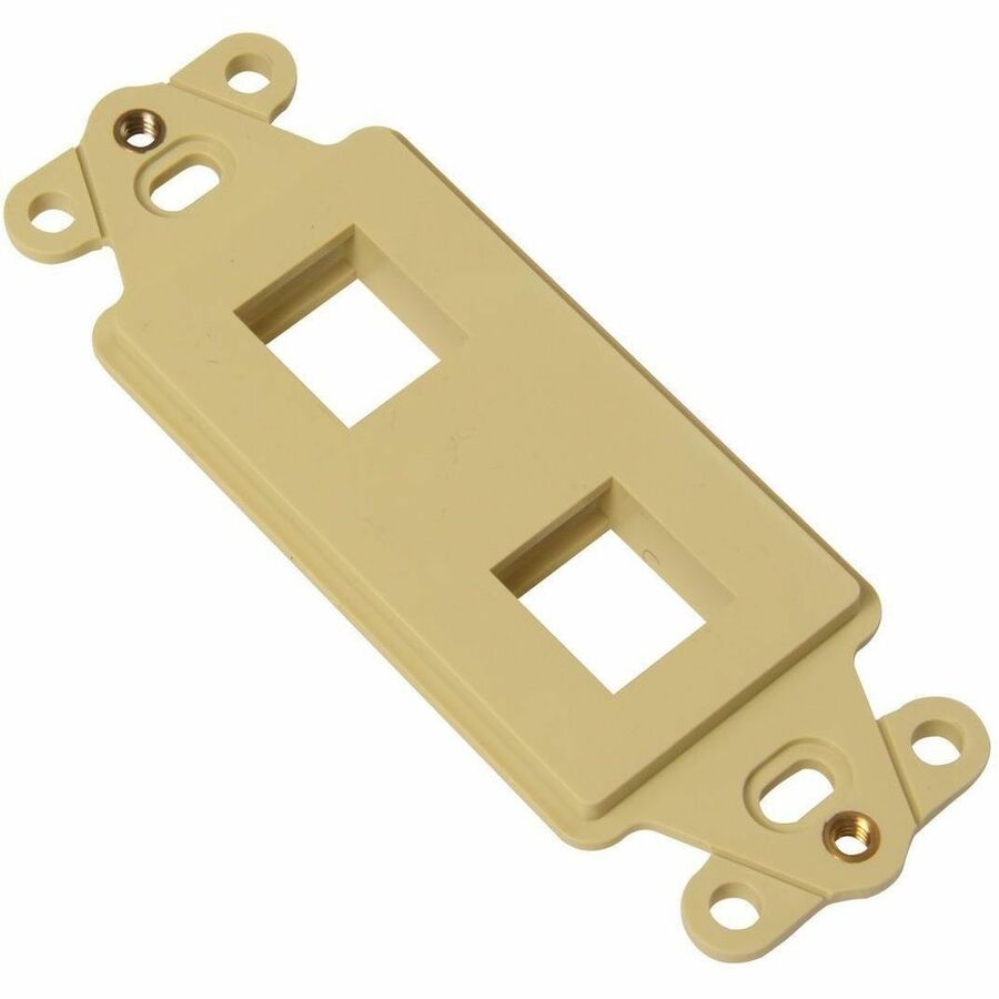 Ortronics Keystone Techchoice Rectangular Stylistics Frame,4 Port,Electrical Ivory