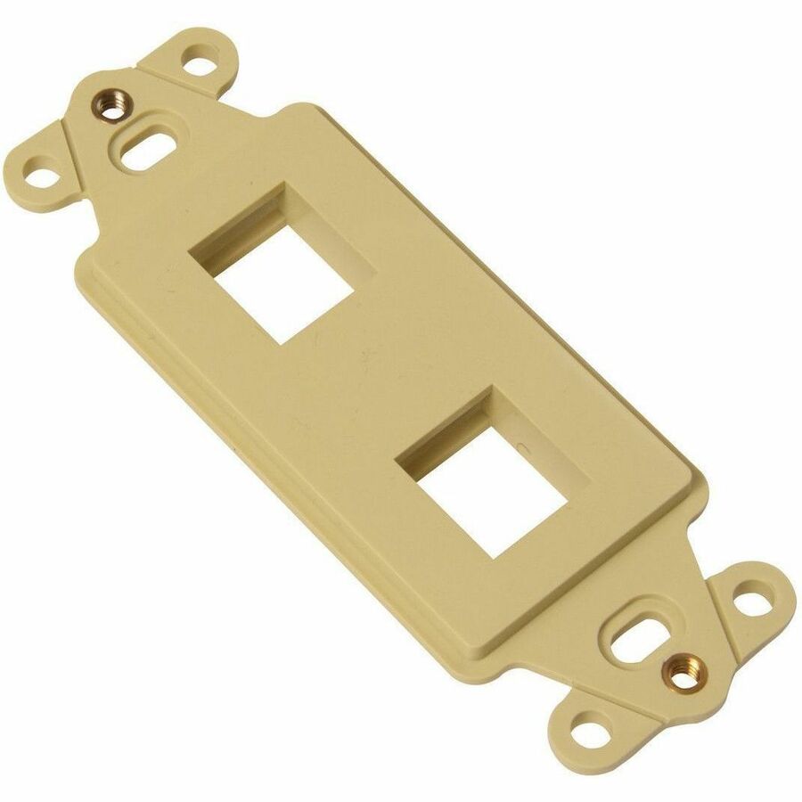 Ortronics Keystone Techchoice Rectangular Stylistics Frame, 2-Port, Electrical Ivory