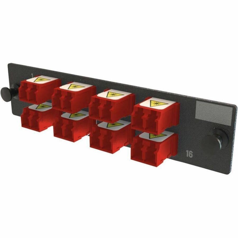 Ortronics Q-Series Keyed OFP Adapter Panel 16 Fibers Red
