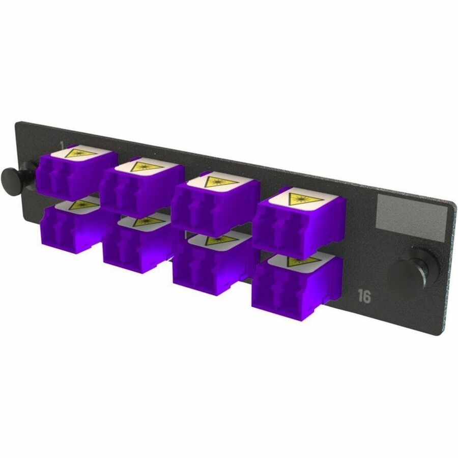 Ortronics Q-Series Keyed OFP Adapter Panel 16 Fibers, Violet