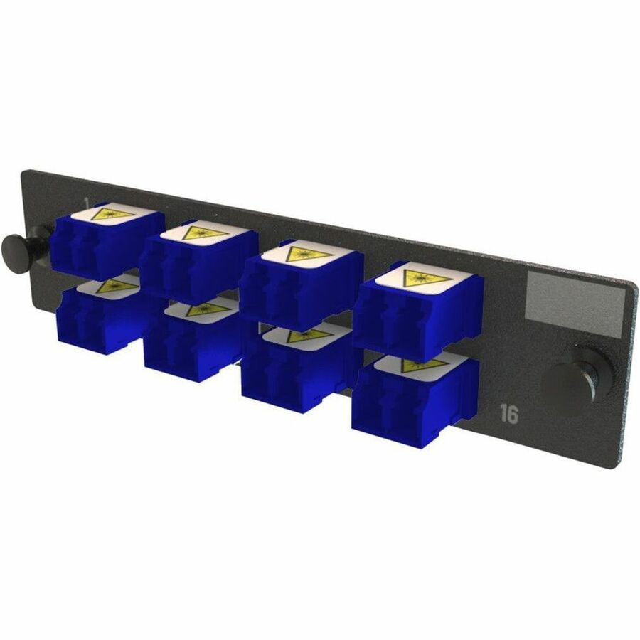 Ortronics Q-Series Keyed OFP Adapter Panel 16 Fibers, Blue