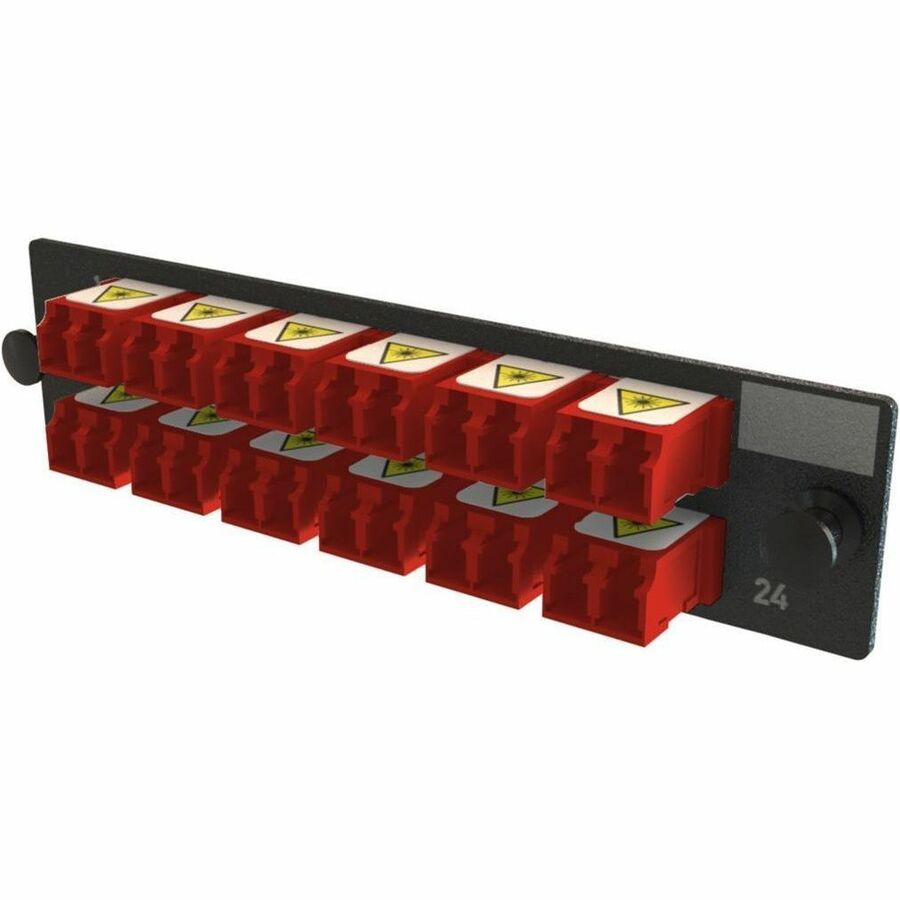 Ortronics Q-Series Keyed OFP Adapter Panel 24 Fibers, Red