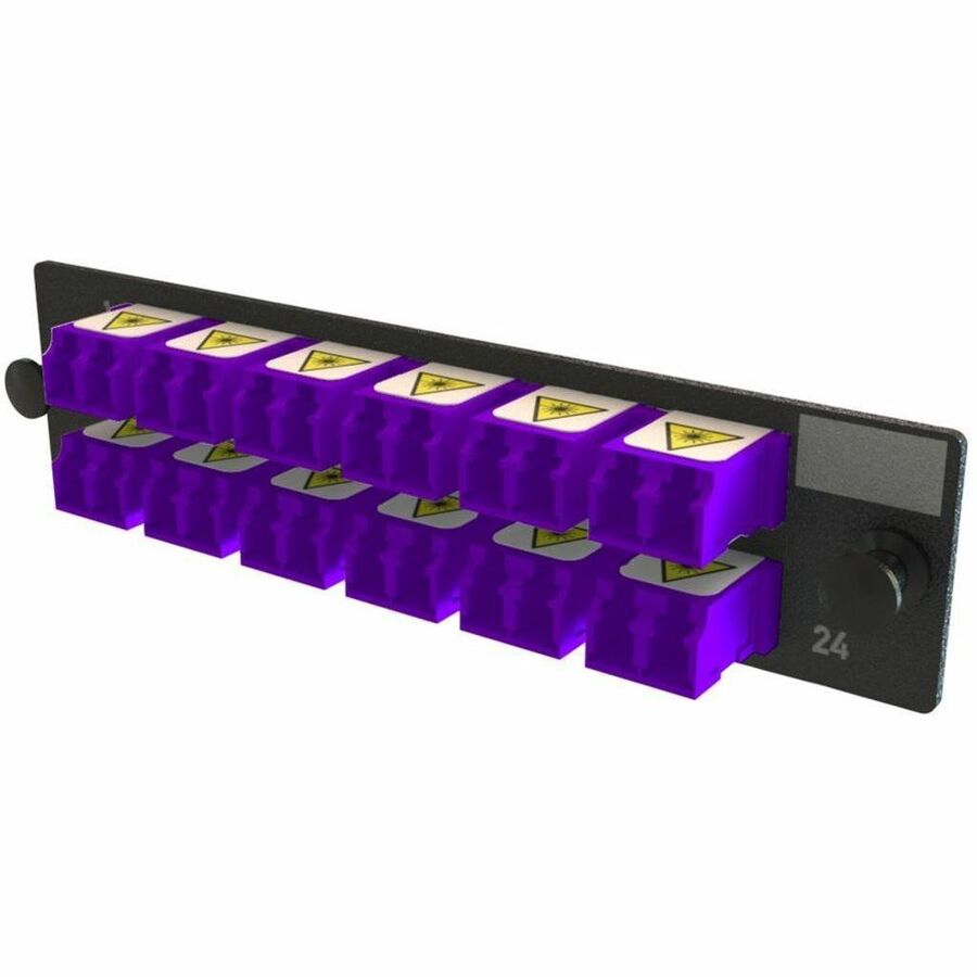 Ortronics Q-Series Keyed OFP Adapter Panel 24 Fibers, Violet