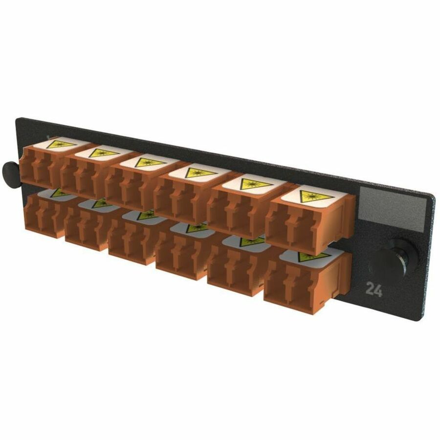 Ortronics Q-Series Keyed OFP Adapter Panel 24 Fibers, Brown