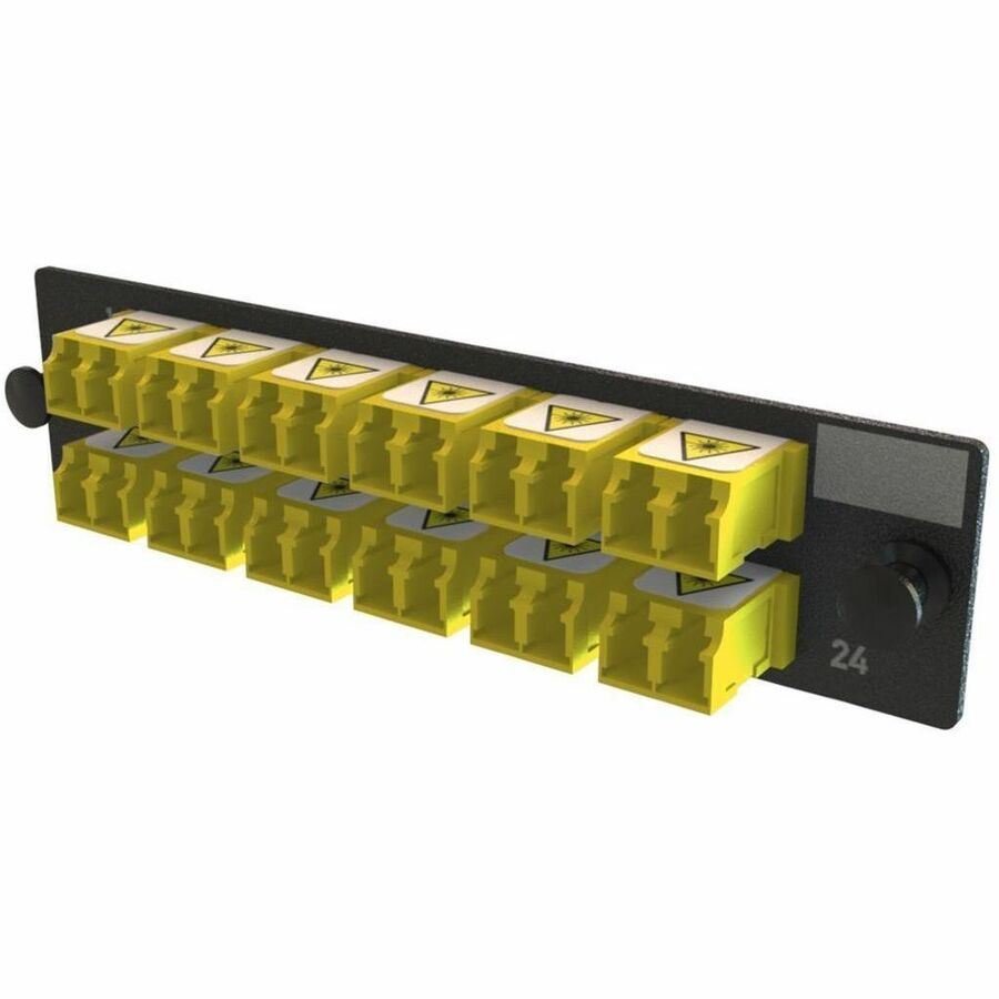 Ortronics Q-Series Keyed OFP Adapter Panel 24 Fibers, Yellow